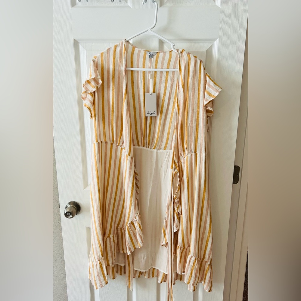 NWT Rails Linen Wrap Dress - Picture 11 of 13